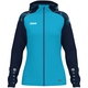 womanJas met kap Sonic damesmaten aqua/marine Voorkant