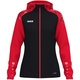 womanKapuzenjacke Sonic Damen schwarz/rot Vorderansicht