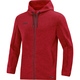 Hooded jacket Premium Basics red melange Front View
