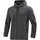 Hooded jacket Premium Basics anthracite melange Front View