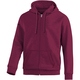 Hooded jacket Team maroon Front View