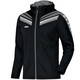 Hooded jacket Pro black/grey/white Front View