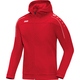 Hooded jacket Classico red Front View