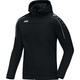Hooded jacket Classico black Front View
