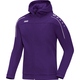 Hooded jacket Classico purple Front View