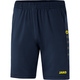 Training shorts Premium seablue/neon yellow Front View