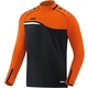 Sweater Competition 2.0 zwart/fluo oranje Voorkant
