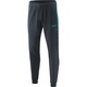 Polyester trousers Competition 2.0 anthracite/turquoise Picture on person