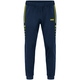 Polyester trousers Allround seablue/neon yellow Picture on person