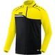 Polyester jacket Competition 2.0 black/soft yellow Front View
