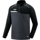 Polyester jacket Competition 2.0 anthracite/black Front View