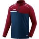 Polyester jacket Competition 2.0 seablue/wine red Front View