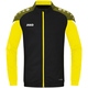 KidsPolyester jacket Performance black/soft yellow Front View