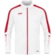 Polyester jacket Power white/red Side view left