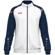 Polyestervest Sonic wit/marine/rood Voorkant