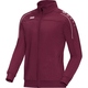 Polyester jacket Classico maroon Front View