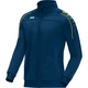 Polyester jacket Classico night blue/citro Front View