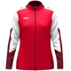 womanPolyesterjacke Dynamic Damen rot/weiß/dunkelrot Vorderansicht