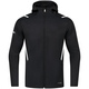 Hooded leisure jacket Challenge black melange/white Picture on person