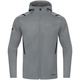Hooded leisure jacket Challenge stone grey melange/black Picture on person