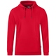 Hooded sweater Organic red Front View