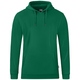 Hooded sweater Organic green Front View