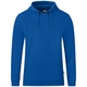 Hooded sweater Organic royal Front View
