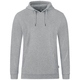 Hooded sweater Organic light grey melange Front View