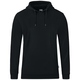 Hooded sweater Organic black Front View