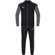 Tracksuit Polyester Performance schwarz/anthra light Front View