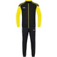 Trainingsanzug Polyester Performance schwarz/soft yellow Vorderansicht
