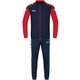 Tracksuit Polyester Performance seablue/red Front View