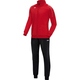 Polyester tracksuit CLASSICO red Front View