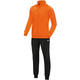 Polyester tracksuit CLASSICO neonorange Front View