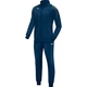 Polyester tracksuit CLASSICO night blue/citro Front View