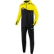 Polyster tracksuit COMPETITION 2.0 black/neon yellow Front View