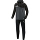 Polyster tracksuit COMPETITION 2.0 antharacit/black Front View