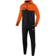 Polyster tracksuit COMPETITION 2.0 black/orange Front View