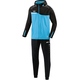 Polyster tracksuit COMPETITION 2.0 aqua/black Front View