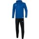 Polyster tracksuit Striker 2.0 with hood royal/weiß Front View