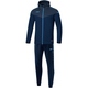 Polyster tracksuit Champ 2.0 with hood marine/darkblue/skyblue Front View