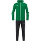 Polyster tracksuit Power with hood sportgrün Front View