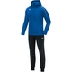 Polyster tracksuit CLASSICO with hood royal Front View