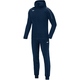 Polyster tracksuit CLASSICO with hood navy Front View