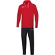 Jogging suit Base with hooded sweater rot Front View