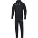Jogging suit Base with hooded sweater schwarz Front View