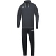 Jogging suit Base with hooded sweater anthrazit Front View