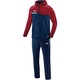 Presentation tracksuit COMPETITION 2.0 with hood navy/dark red Front View