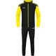 Presentation suit Performance with hood black/soft yellow Front View