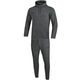 Jogging suit Premium Basics with hooded sweater anthrazit meliert Front View